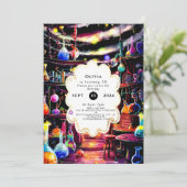 Einfache Kids Scientist zum Geburtstag Einladung (Stehend Vorderseite)