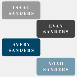 Einfache Kinder Kleidungsname Etiketten