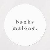 Einfache Kinder Name Wasserfeste Kleidung Etiketten (Design 1)