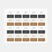 Einfache Kinder Name Wasserfeste Kleidung Etiketten (Blatt)