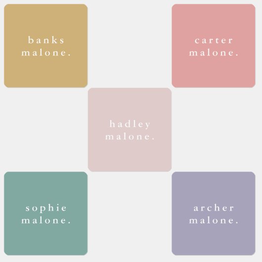 Einfache Kinder Name Wasserfeste Kleidung Etiketten (Gruppe)