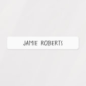 Einfache Kinder Wassersicherer Name Etiketten (Design 1)