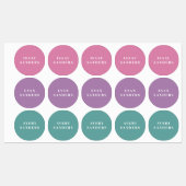 Einfache Kinder zurück zur Schule Wassersicherer N Etiketten (Blatt)