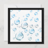 Einfache Kinderdusche Einladung (Rückseite)