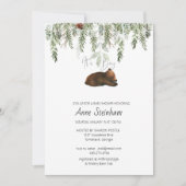 Einfache Kinderdusche im Winter - Einladung (Vorderseite)