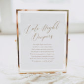 Einfache Kinderdusche Spätnächtliche Windeln Poster