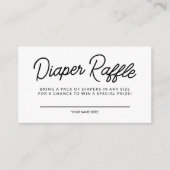 Einfache Kinderdusche-Windeln Begleitkarte (Vorderseite)