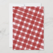 Einfache Kirschen Frucht Rosa Red Baby Dusche Einladung (Rückseite)