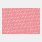 Einfache Klasse Chic Happy Holidays Grußwünsche Geschenkpapier Set (Vorderseite 2)