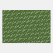 Einfache Klasse Chic Happy Holidays Grußwünsche Geschenkpapier Set (Vorderseite 3)