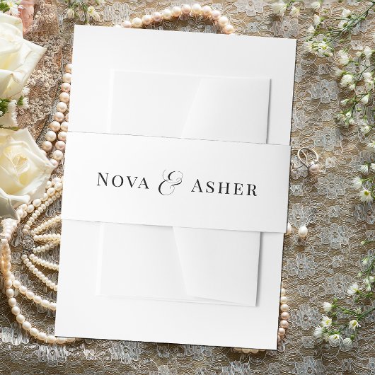 Einfache Klasse Elegant Modernes Klassisches Tradi Einladungsbanderole