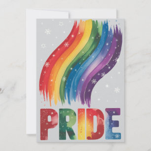 Einfache Klasse und Elegante Kunst Gays Weihnachte Feiertagskarte