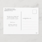 Einfache Klassik Minimal Frohe Weihnachten Rot 3 F (Rückseite)