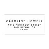 Einfache Klassik Moderne Rücksendeadresse Minimali Gummistempel (Prägung)