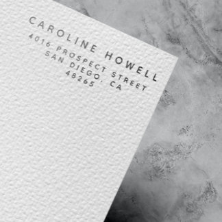 Einfache Klassik Moderne Rücksendeadresse Minimali Permastempel