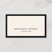 Einfache Klassik Modernes Beruflich Visitenkarte (Vorderseite)