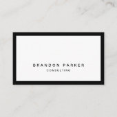 Einfache Klassik Modernes Beruflich Visitenkarte (Vorderseite)