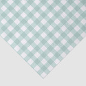Einfache Klassik Sage Green Gingham Karo Pattern Seidenpapier (Ausschnitt)