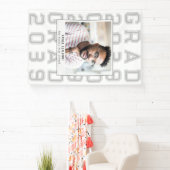 Einfache Klassik Sport Grad Foto Senior Abschluss Banner (InSitu)