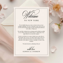 Einfache klassische Begrüßungsbriefe & Fahrkarte