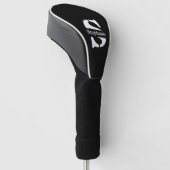 Einfache klassische Berufliche Monogramm und Name Golf Headcover (angewinkelt)