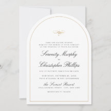 Einfache klassische Elegance Script-Hochzeit