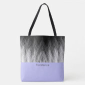 Einfache, klassische Feathers Mit Monogramm Tote B Tasche (Vorderseite)
