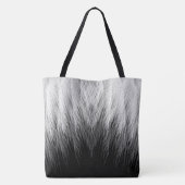 Einfache, klassische Feathers Mit Monogramm Tote B Tasche (Rückseite)