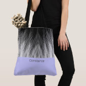 Einfache, klassische Feathers Mit Monogramm Tote B Tasche (Von Nahem)