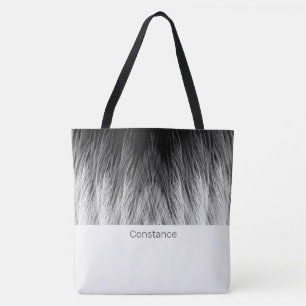 Einfache, klassische Feathers Mit Monogramm Tote B Tasche