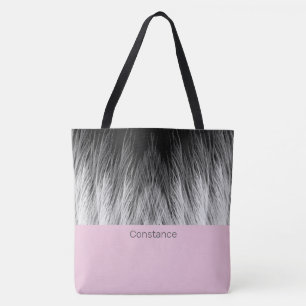 Einfache, klassische Feathers Mit Monogramm Tote B Tasche