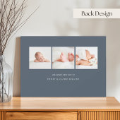 Einfache klassische, horizontale Foto-Geburt Ankündigung