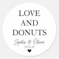 Einfache klassische LIEBE DONUTS Herzliche Gastges