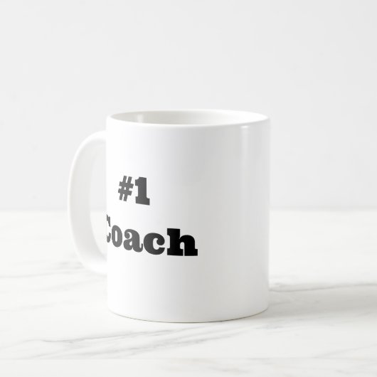 Einfache klassische Minimal-Coach #1 Kaffeetasse (Vorderseite Links)
