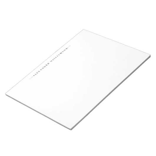 Einfache klassische Minimalistische Basispunkte Be Notizblock (angewinkelt)