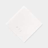 Einfache klassische Monogramm-Hochzeit Servietten Mit Folie (Rechts)