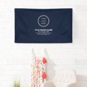 Einfache klassische Navy Blue-Theme-Markenbezeichn Banner (Insitu)