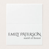 Einfache klassische Platzkarten (Außenseite Aufgefaltet)