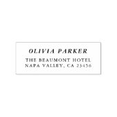 Einfache klassische Rücksendeadresse Gummistempel (Prägung)