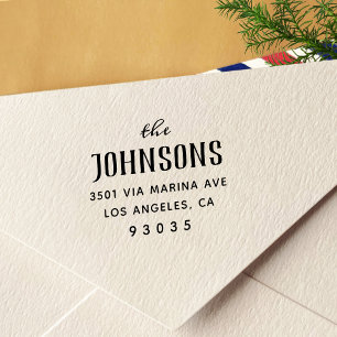 Einfache klassische Rücksendeadresse Permastempel