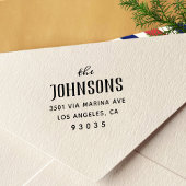 Einfache klassische Rücksendeadresse Permastempel