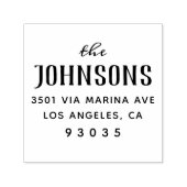 Einfache klassische Rücksendeadresse Permastempel (Design)