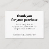 Einfache klassische Schmuckpflege Vielen Dank Begleitkarte (Rückseite)