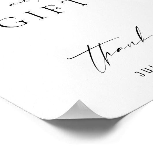 Einfache klassische Schwarz-Weiß-Karten und Gesche Poster (Ecke)