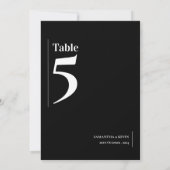 Einfache klassische Schwarz-weiße Hochzeitsstimmun Dankeskarte (Rückseite)