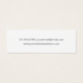 Einfache klassische schwarze Schrift auf Grau (Rückseite)