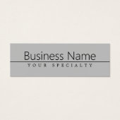 Einfache klassische schwarze Schrift auf Grau (Vorderseite)