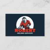 Einfache klassische Schweißanlage Visitenkarte (Vorderseite)