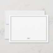 Einfache klassische typografische UAWG-Antwortkart RSVP Karte (Rückseite)