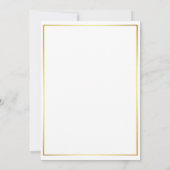 Einfache klassische und elegante formelle Einladun Einladung (Rückseite)